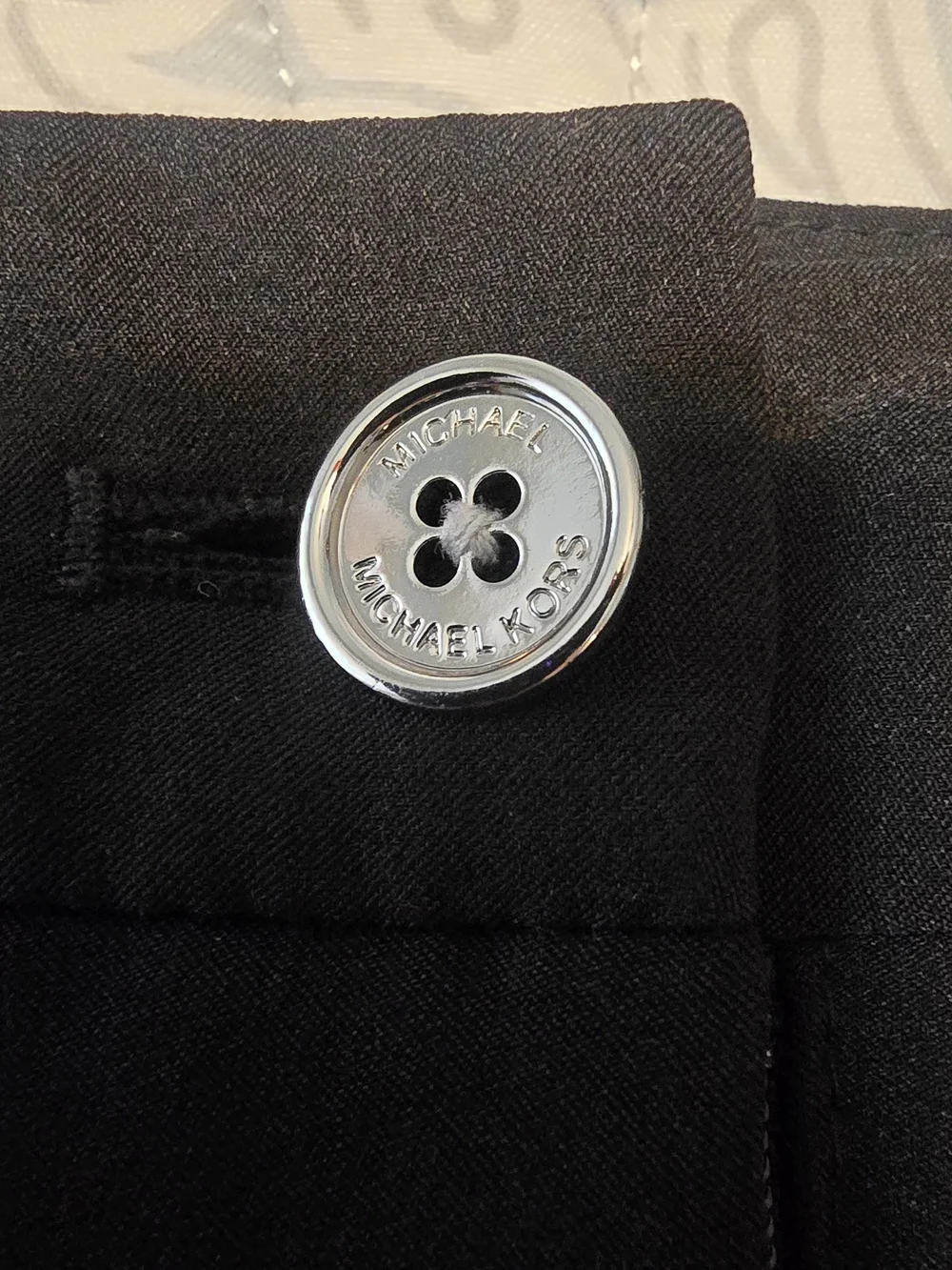Michael Kors Black Cropped  Pants With Zipper Bottom